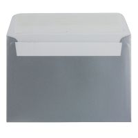 C6 ENVELOPE P SEAL METALLIC SILVER PK250
