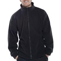 Standard Fleece Jacket Black Medium FLJBLM