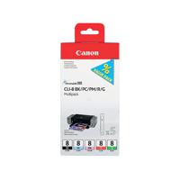 CANON CLI-8 INK MPK BK/PC/PM/RED/GRN