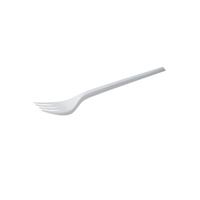 White Plastic Disposable Forks (Pack of 100) 0512003