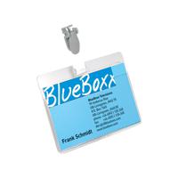 Durable Visitor Name Badge 60x90mm Clear Pk 25 8147/19