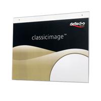 Deflecto Wall Sign Holder A4 Landscape Clear