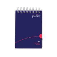Graffico Twin Wire Polypropylene A7 Notebook 140 Pages 500-0466