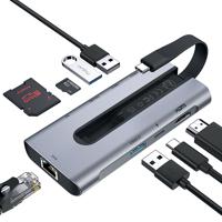 ESR 8-IN-1 PORTABLE USB-C HUB GREY