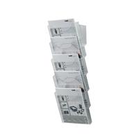 Helit Wall-Mounted 5-Pocket A4 Literature Display H61031