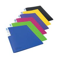 Exacompta OPAK Recycled Display Book 20 Pockets A4 Assorted (Pack of 5)  78520E GH78520