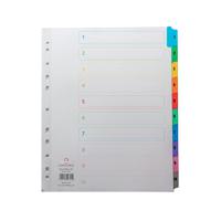 Concord Index 1-10 A4 White With Multi-Colour Tabs 09701/CS97