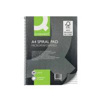 Q-Connect Ruled Margin Spiral Soft Cover Notebook 160 Pages A4 (Pack of 5) KF01072