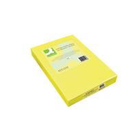 Q-Connect Bright Yellow Coloured A4 Copier Paper 80gsm Ream (Pack of 500) KF01426