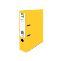 Q-Connect Lever Arch File Paperbacked A4 Yellow (Pack of 10) KF01470