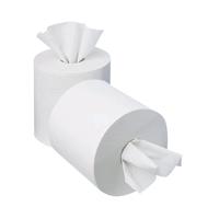 2Work 1-Ply Mini Centrefeed Roll 120m White (Pack of 12) KF03784