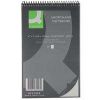 Q-Connect Feint Ruled Shorthand Notebook 160 Pages 203x127mm (Pack of 20) KF31003
