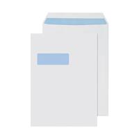 Q-Connect C4 Envelopes Window Self Seal 90gsm White (Pack of 250) 2907