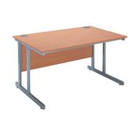Serrion Rectangular Cantilever Desk 1200mm Bavarian Beech KF838514