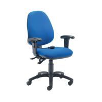 Jemini Intro Posture Chair with Adjustable Arms 640x640x990-1160mm Blue KF838995