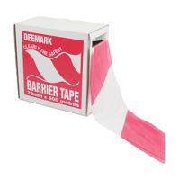 Flexocare Barrier Tape Dispenser 72mm x500m Red/White Polythene 7101001