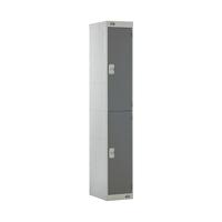 TWO COMPARTMENT LOCKER 300 D/GREY