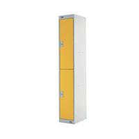 TWO COMPARTMENT LOCKER 300 YELLOW