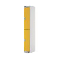 TWO COMPARTMENT LOCKER 450 YELLOW