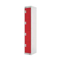 FOUR COMPARTMENT LOCKER 450 RED