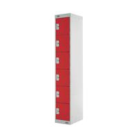 SIX COMPARTMENT LOCKER 450 RED