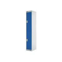 EXPRESS STD LOCKER 2 DOOR GREY/BLUE