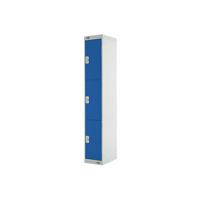 EXPRESS STD LOCKER 3 DOOR GREY/BLUE