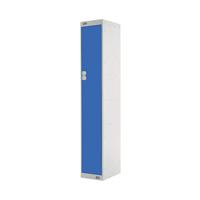 Express Standard Locker 1 Door W300xD450xH1800mm Light Grey/Blue MC00151
