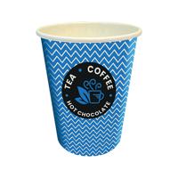 CUP 8OZ HOT DRINK BLUE PK50
