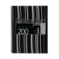 Pukka Jotta Notebook A4 Wirebound Polypropylene Feint Ruled with Margin 200 Pages Black JP018