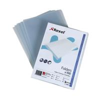 Rexel Superfine Folder Polypropylene A4 Clear Pk 100 SFA4 12175
