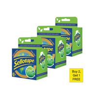 Sellotape Zero Plastic 24mm x 30m 3-Pack Clear Buy 2 Packs Get 1 Free