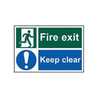 SPECTRUM FIRE EXIT SIGN KEEP CLEAR