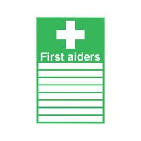 SIGNSLAB 300X200 FIRST AIDERS PVC