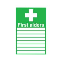 SIGNSLAB FIRST AIDERS S/A 300X200