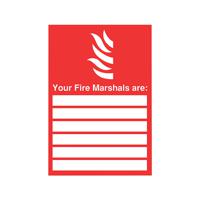 SIGNSLAB A4 UR FIRE MARSHALS PVC