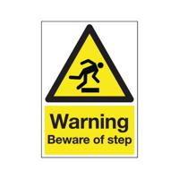 SIGNSLAB BEWARE OF STEP SIGN PVC A5