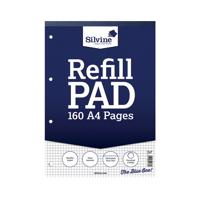 Silvine Refill Pad A4 80 Leaf Ruled 5mm Square A4RPX