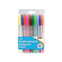 Ballpoint Pens 10 Multicoloured (Pack of 12) 302256