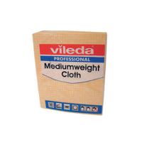 VILEDA MEDIUM WEIGHT CLOTH YLW PK10