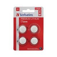 VERBATIM CR2016 3V LIH BATTERY PK4