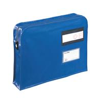 GUSSET MAILING POUCH BLUE