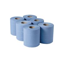1-Ply Blue Centrefeed Rolls 300mx175mm (Pack of 6) CBL290S
