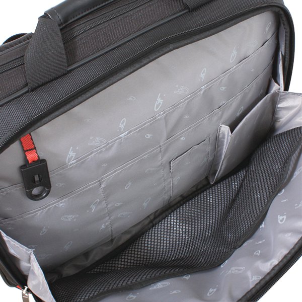 Gino Ferrari Black Helios Laptop Business Bag 16in GF542 Gino Ferrari Black Helios Laptop Business Bag 16in GF542
