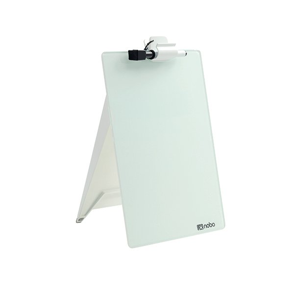Nobo Diamond Glass Desk Top Easel 1905173 Nobo Diamond Glass Desk Top Easel 1905173