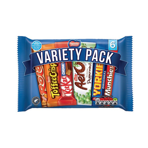 Nestle Variety 6 (Pack Chocolate Bars 264g 12297992 Nestle Variety 6 (Pack Chocolate Bars 264g 12297992