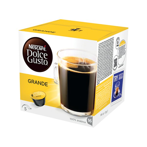 Nescafe Dolce Gusto Grande Capsules (Pack of 48) 12181434 Nescafe Dolce Gusto Grande Capsules (Pack of 48) 12181434