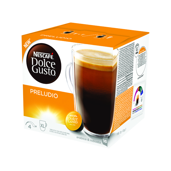 Nescafe Dolce Gusto Preludio Capsules (Pack of 48) 12320192 Nescafe Dolce Gusto Preludio Capsules (Pack of 48) 12320192