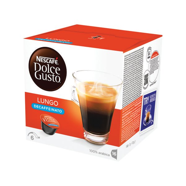 Nescafe Dolce Gusto Lungo Decaffeinated Capsules (Pack of 48) 12219256 Nescafe Dolce Gusto Lungo Decaffeinated Capsules (Pack of 48) 12219256
