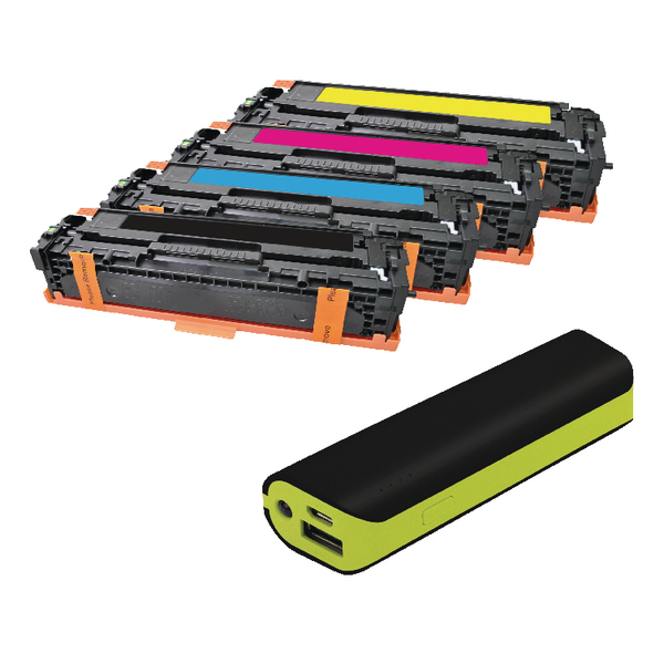 Q-Connect HP Color Laserjet CP1025/1515 toner + FREE Powerbank FOC Reviva 2000mAH Powerbank OB833012 Q-Connect HP Color Laserjet CP1025/1515 toner + FREE Powerbank FOC Reviva 2000mAH Powerbank OB833012